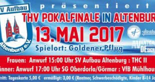 Thüringer Pokalfinals am Samstag den 13. Mai 2017 im Goldenen Pflug