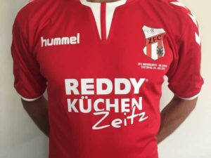 ZFC-Testspiel gegen RB Leipzig mit reddy-Küchen Zeitz als Trikotsponsor