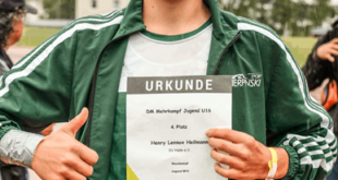 Henry Lennox Heilmann stark bei seinem erstem nationalen Neunkampf in Halle (Foto: Andreas Prautsch)