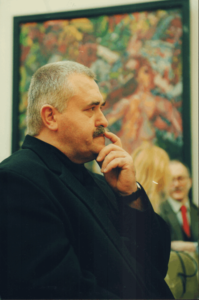 Walter Libuda bei der Verleihung des Gerhard-Altenbourg-Preises 2000 im Lindenau-Museum, (Foto: Jens Paul Taubert)