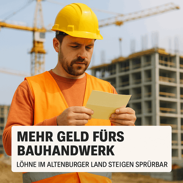 Mehr Geld fürs Bauhandwerk – Löhne im Altenburger Land steigen spürbar