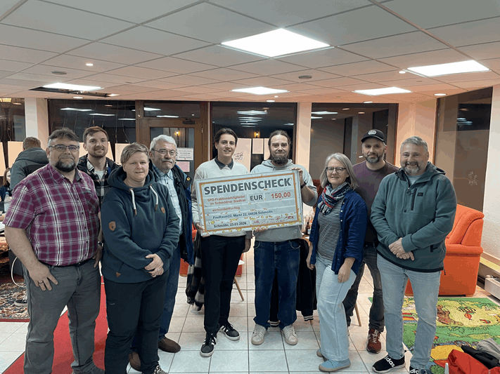 v.l.n.r.: Matthias Mielke, Marcus Großer, Christin Kühn, Hans-Jürgen Krause, Jonas Kießhauer, Patrick Wagner, Anja Wunderlich, Tino Ehlke, Kai-Uwe Lenz (Foto: SPD-Schmölln)