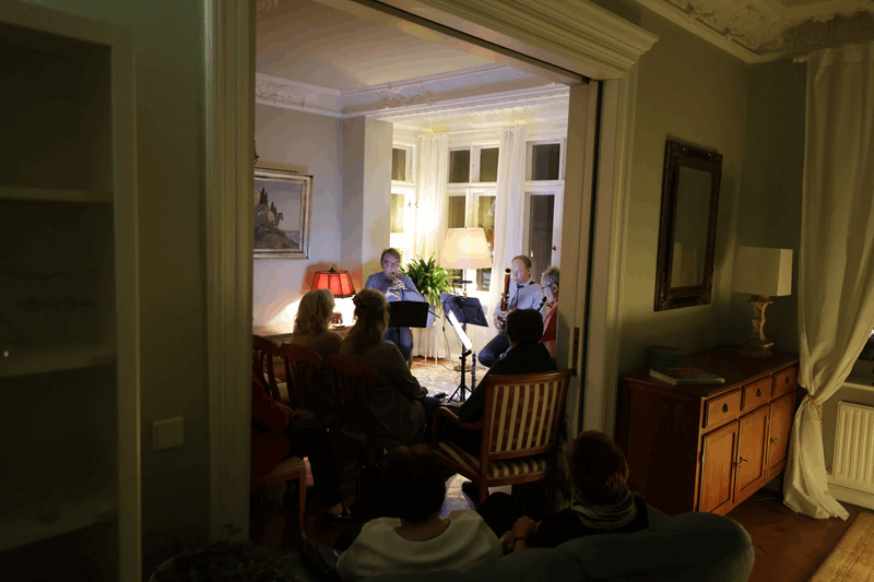 v. l. n. r. die Musiker Albrecht Pinquart, Roland Schulenburg, Hendrik Schnöke (Foto: Ronny Ristok)