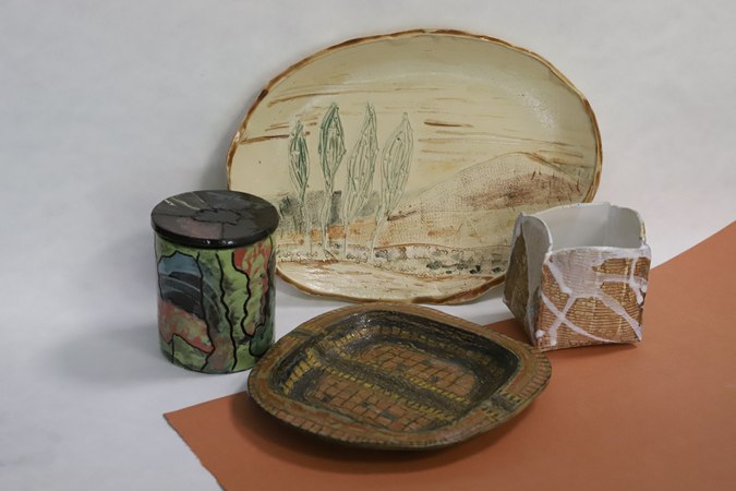 Keramikarbeiten nach Gerhard Altenbourg, (Foto: Lindenau-Museum Altenburg/Nora Frohmann)