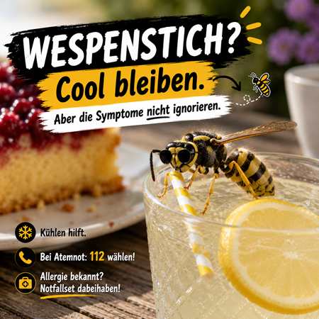 Symbolbild Wespenstich AI / ABG-Info