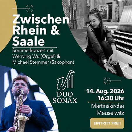Sommerkonzert mit dem DUO SONAX in Meuselwitz