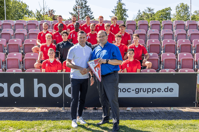 ad hoc Gruppe wurde neuer Sponsor des ZFC Meuselwitz (Foto: Verein)